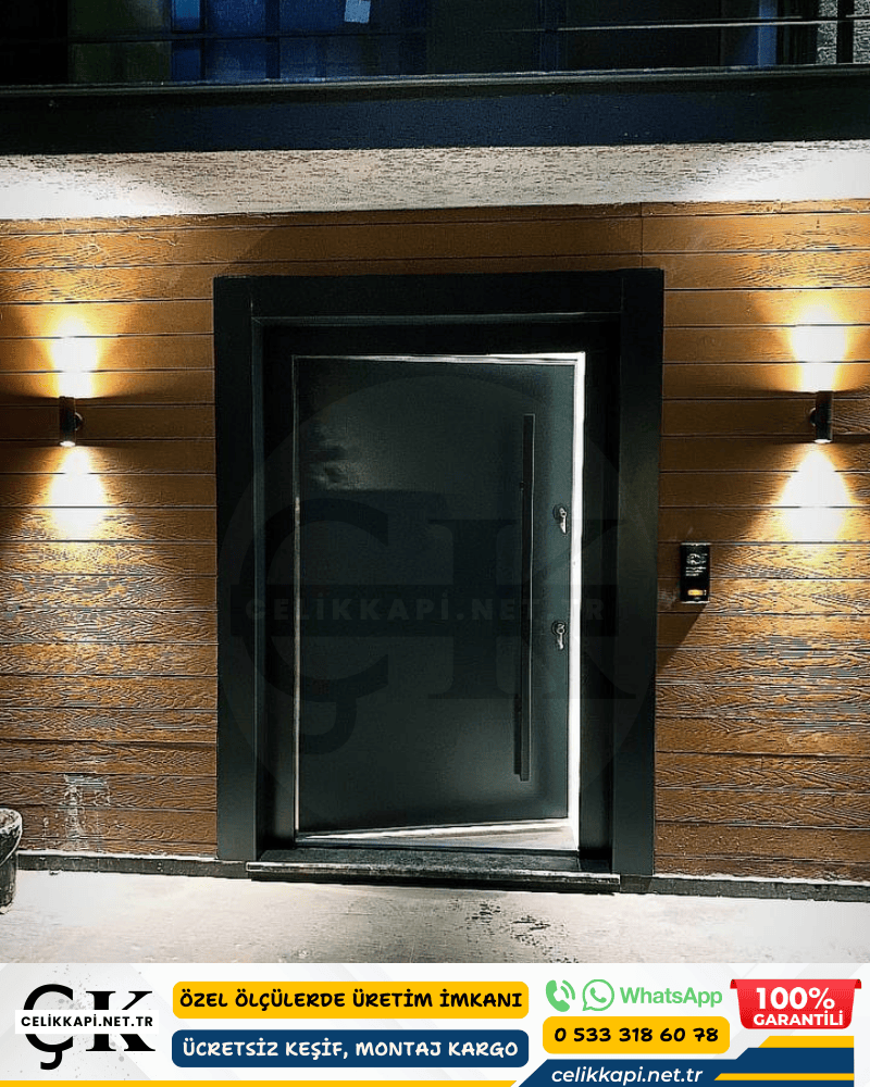 Düz Kompakt Uzun Kollu Villa Kapısı İstanbul